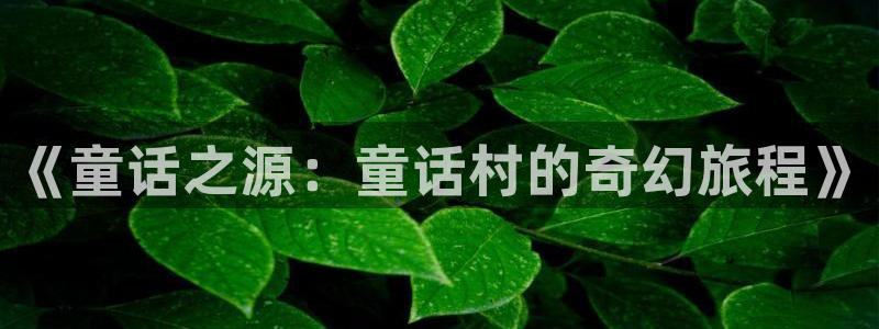 秋霞被窝电影网：《童话之源：童话村的奇幻旅程》